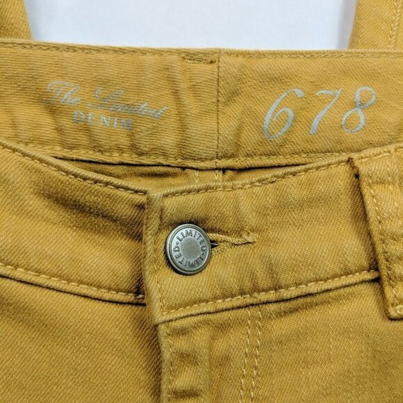 The Limited 678 Straight Leg Jean Mustard Yellow 4 - Picture 5 of 7